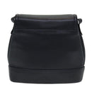 BALLY Shoulder Bag Leather Black Auth bs16610-2