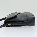 BALLY Shoulder Bag Leather Black Auth bs16610-3