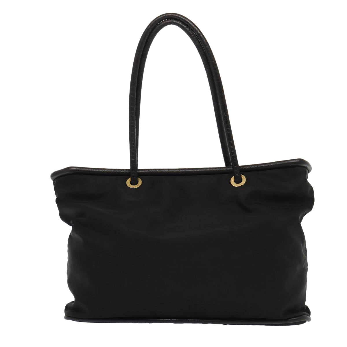 CELINE Hand Bag Nylon Black Auth bs16617