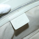 BALLY Chain Shoulder Bag Leather Gray Silver Auth bs16631-17