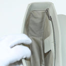 BALLY Chain Shoulder Bag Leather Gray Silver Auth bs16631-19