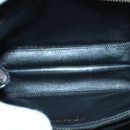 CHANEL V stitch COCO Mark Shoulder Bag Enamel Black CC Auth bs16640-10