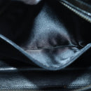 CHANEL V stitch COCO Mark Shoulder Bag Enamel Black CC Auth bs16640-11