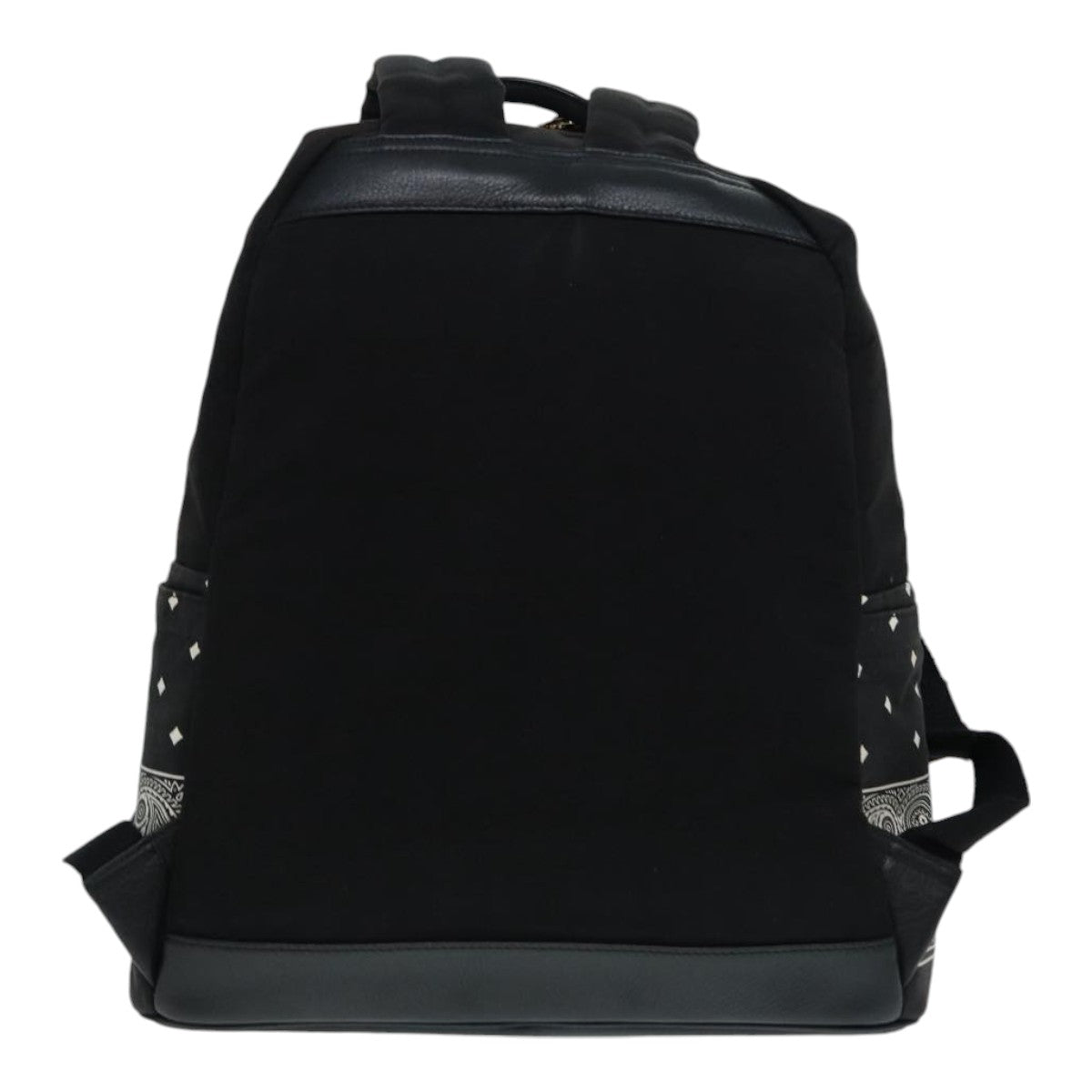 MCM Backpack Canvas Black White Auth bs16649 - 0