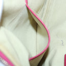 VALENTINO Studs Clutch Bag Leather Pink Gold Auth bs16650-22