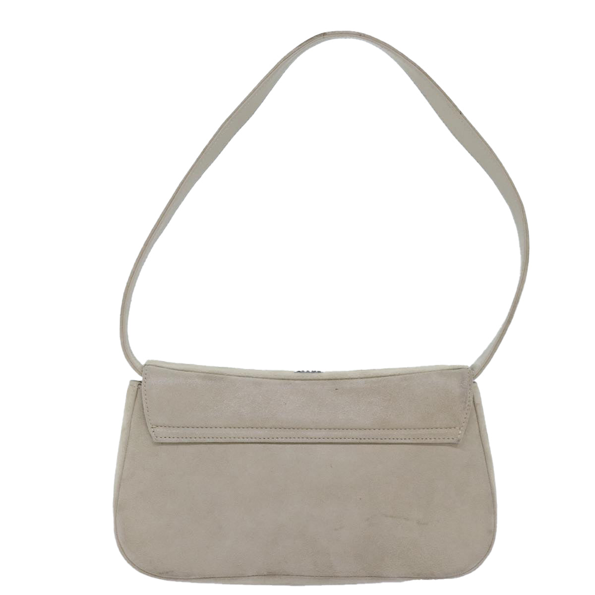 BALLY Shoulder Bag Suede Beige Auth bs16669