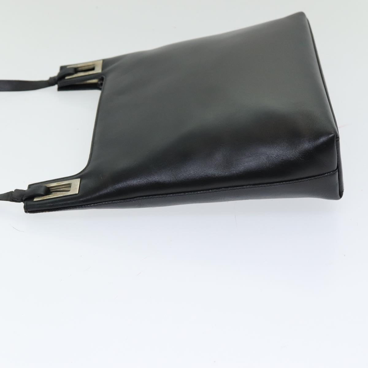 GUCCI Shoulder Bag Leather Black Auth bs16709