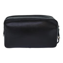 Gianni Versace Clutch Bag Leather Black Auth bs16724-2