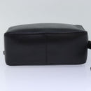Gianni Versace Clutch Bag Leather Black Auth bs16724-7