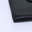 CHANEL COCO Mark Wallet Caviar Skin Black Gold CC Auth bs16751-15