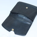 CHANEL COCO Mark Wallet Caviar Skin Black Gold CC Auth bs16751-8