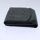 CHANEL COCO Mark Wallet Caviar Skin Black Gold CC Auth bs16751-4