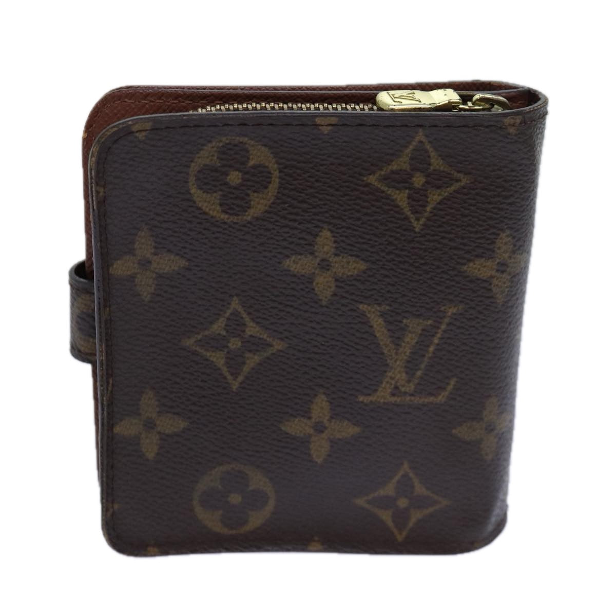 LOUIS VUITTON Monogram Compact Zip Wallet M61667 LV Auth bs16753 - 0