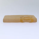 CHANEL Cambon Line Matelasse Long Wallet Leather Beige CC Auth bs16763-4