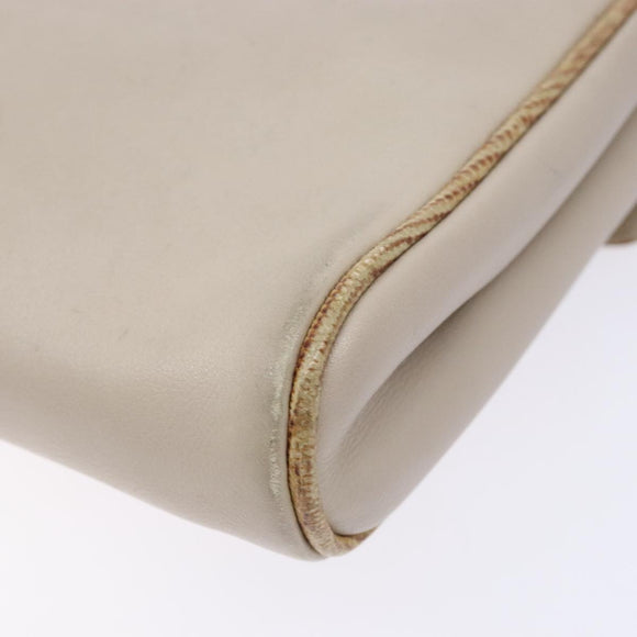 CELINE Handtasche Leder Beige Auth bs16776
