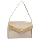 CELINE Handtasche Leder Beige Auth bs16776-1
