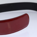 VERSACE Medusa Belt Patent leather 68cn-28.7"""""""" Red Gold Auth bs16787-9