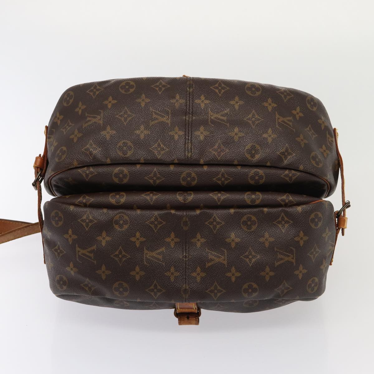 LOUIS VUITTON Monogram Saumur 35 Shoulder Bag M42254 LV Auth bs16798