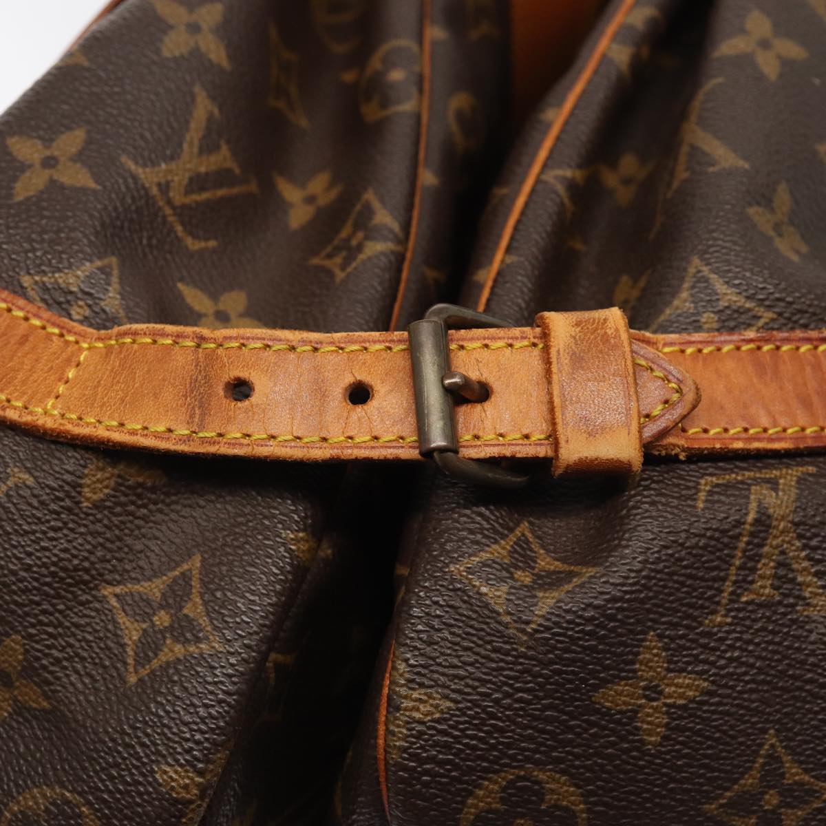 LOUIS VUITTON Monogram Saumur 35 Shoulder Bag M42254 LV Auth bs16798