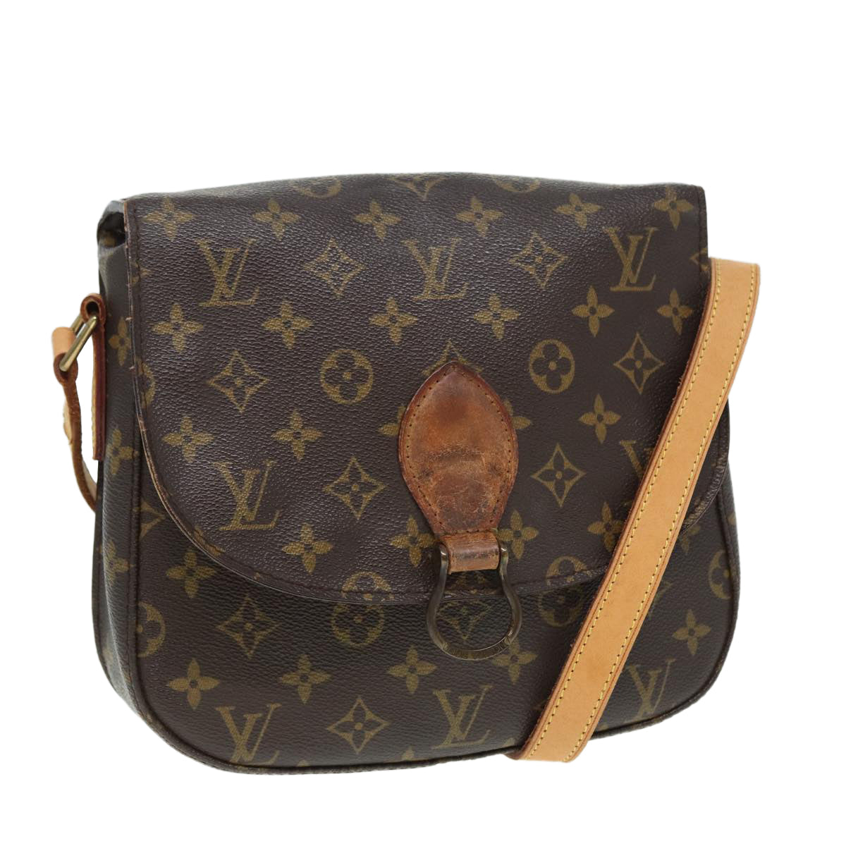 LOUIS VUITTON Monogram Saint Cloud GM Shoulder Bag M51242 LV Auth bs16801