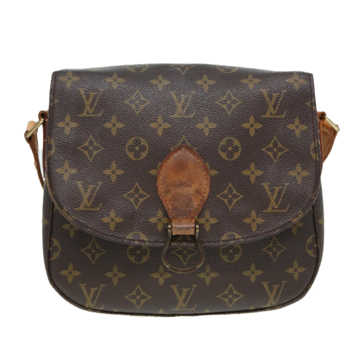 LOUIS VUITTON Monogram Saint Cloud GM Shoulder Bag M51242 LV Auth bs16801