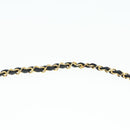 CHANEL Matelasse Chain Shoulder Bag Lamb Skin Black Gold CC Auth bs16822-8
