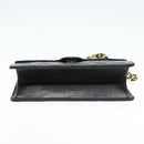 CHANEL Matelasse Chain Shoulder Bag Lamb Skin Black Gold CC Auth bs16822-5