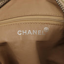 CHANEL Matelasse Shoulder Bag Suede nylon Beige Black Silver CC Auth bs16824-17