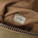 CHANEL Matelasse Shoulder Bag Suede nylon Beige Black Silver CC Auth bs16824-12