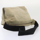 CHANEL Matelasse Shoulder Bag Suede nylon Beige Black Silver CC Auth bs16824-7