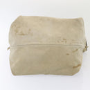 CHANEL Matelasse Shoulder Bag Suede nylon Beige Black Silver CC Auth bs16824-5