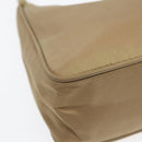 PRADA Hand Bag Nylon Beige Auth bs16825-17