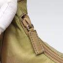 PRADA Hand Bag Nylon Beige Auth bs16825-9