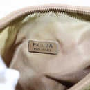 PRADA Hand Bag Nylon Beige Auth bs16825-10