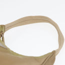 PRADA Hand Bag Nylon Beige Auth bs16825-14