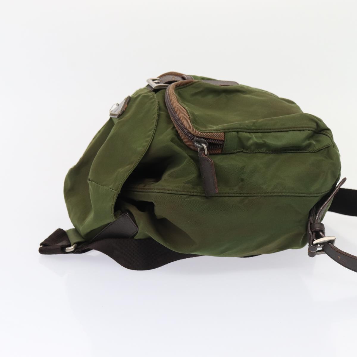 PRADA Backpack Nylon Khaki Auth bs16830