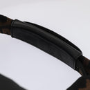 FENDI Hand Bag Canvas 2way Black Brown Auth bs16831-9