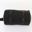 FENDI Hand Bag Canvas 2way Black Brown Auth bs16831-5
