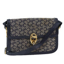 CELINE C saluki Shoulder Bag Navy Auth bs16835-1