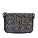 CELINE C saluki Shoulder Bag Navy Auth bs16835-2