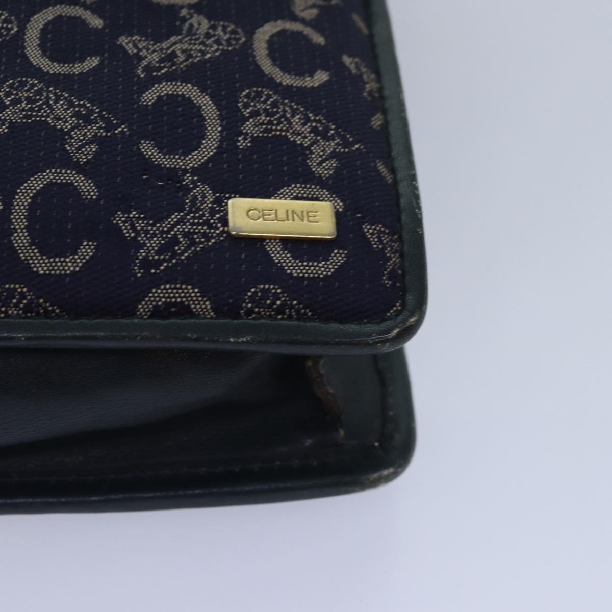 CELINE C saluki Clutch Bag Navy Auth bs16838