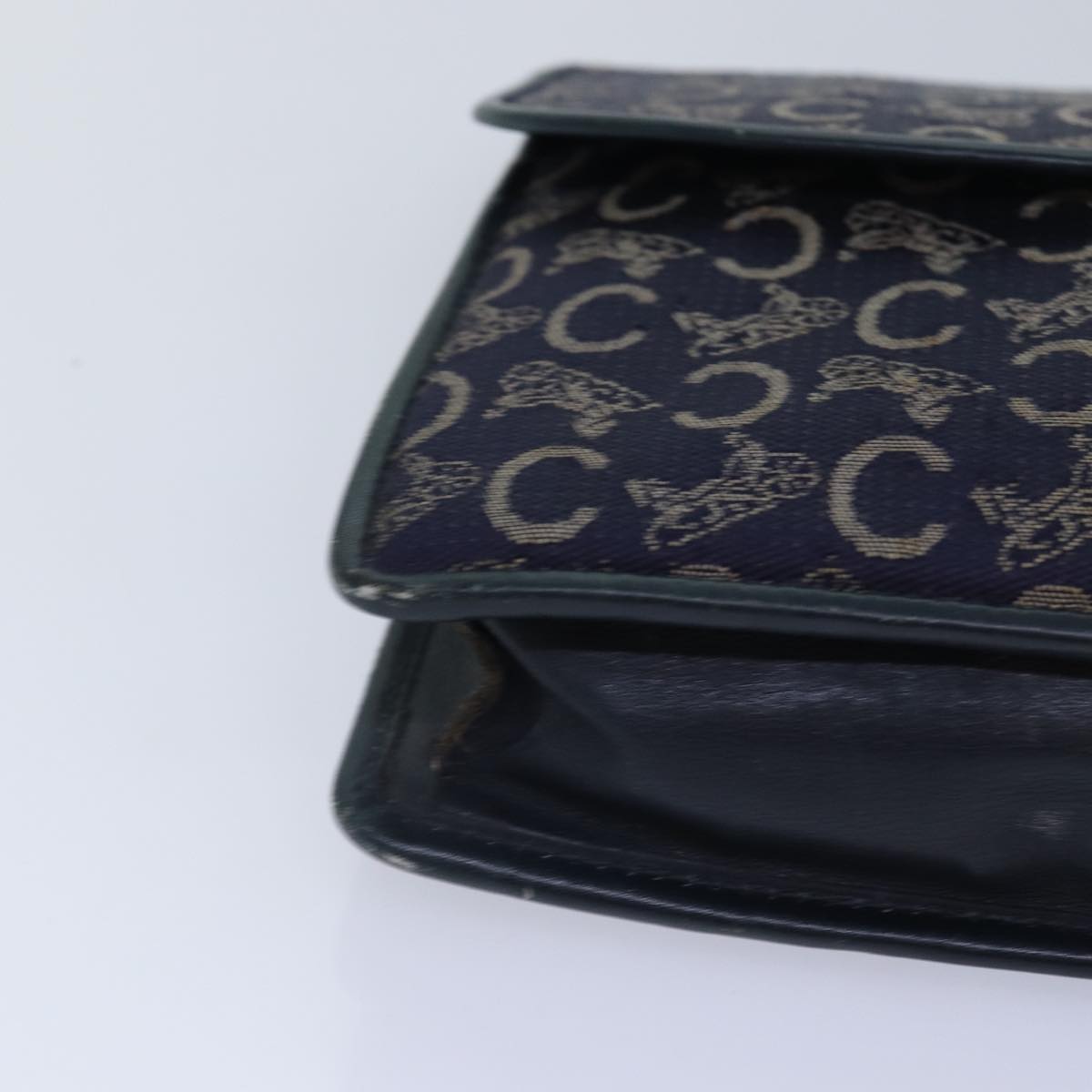 CELINE C saluki Clutch Bag Navy Auth bs16838