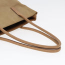 PRADA Tote Bag Nylon Beige Auth bs16845-7