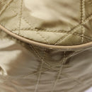 Christian Dior Lady Dior Canage Shoulder Bag Nylon Beige Auth bs16853-17