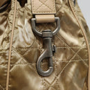 Christian Dior Lady Dior Canage Shoulder Bag Nylon Beige Auth bs16853-18
