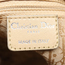 Christian Dior Lady Dior Canage Shoulder Bag Nylon Beige Auth bs16853-19