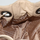 Christian Dior Lady Dior Canage Shoulder Bag Nylon Beige Auth bs16853-21