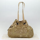 Christian Dior Lady Dior Canage Shoulder Bag Nylon Beige Auth bs16853-12