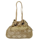 Christian Dior Lady Dior Canage Shoulder Bag Nylon Beige Auth bs16853-2