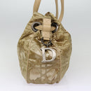 Christian Dior Lady Dior Canage Shoulder Bag Nylon Beige Auth bs16853-4